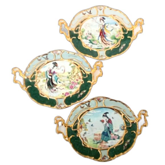 Bradford Exchange "Treasures of the Red Mansion" Collectible Plates 2, 3, and 4 - Picture 1 of 10
